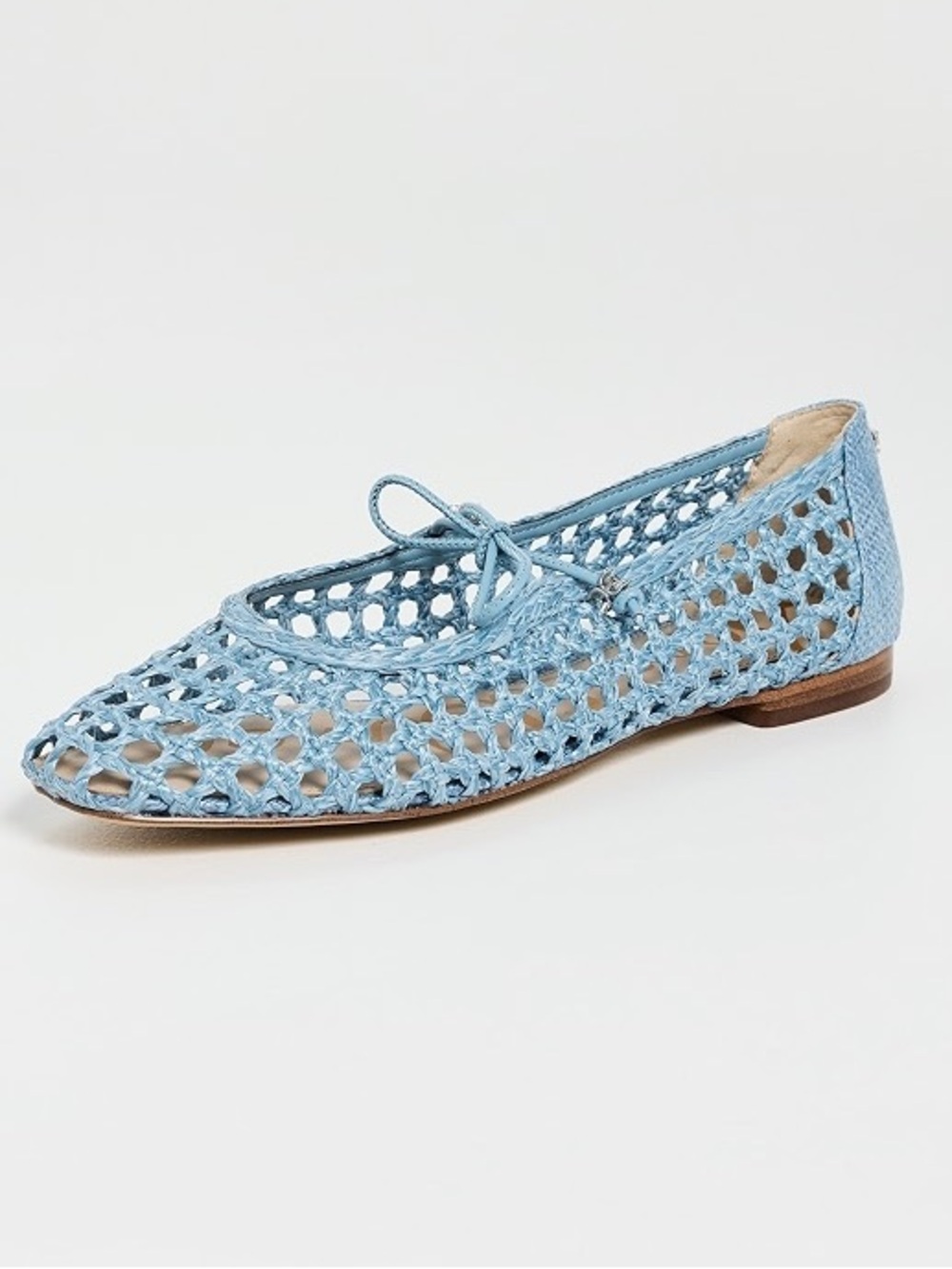 NWT Sam Edelman Marcie Woven Mary Jane Flat in Blue Weave